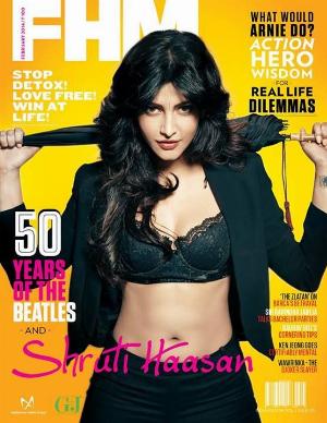 Shruti Haasan FHM 11.jpg FHM Hot Bollywood Magazine Covers